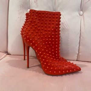 Christian Louboutin Snakilta Spiked Boots/Booties